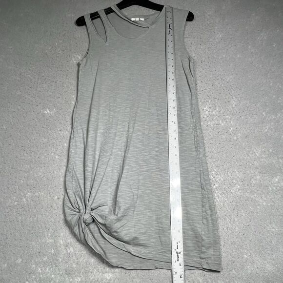 LNA Double Cut Lightweight Shift T-Shirt Tank Dress Small Gray Mini Sleeveless - Picture 7 of 11
